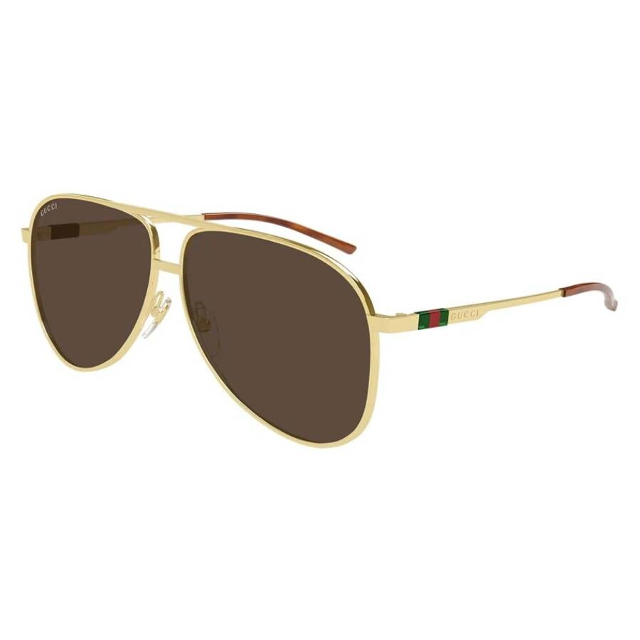 Gucci Brown Pilot Men's Sunglasses GG1677S 002 62 - 2