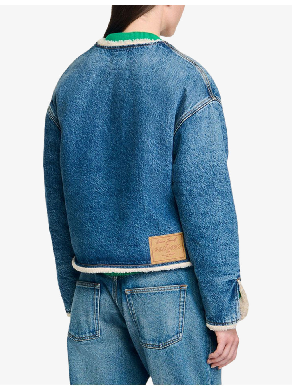 Patch-Pocket Relaxed-Fit Denim Jacket - 4