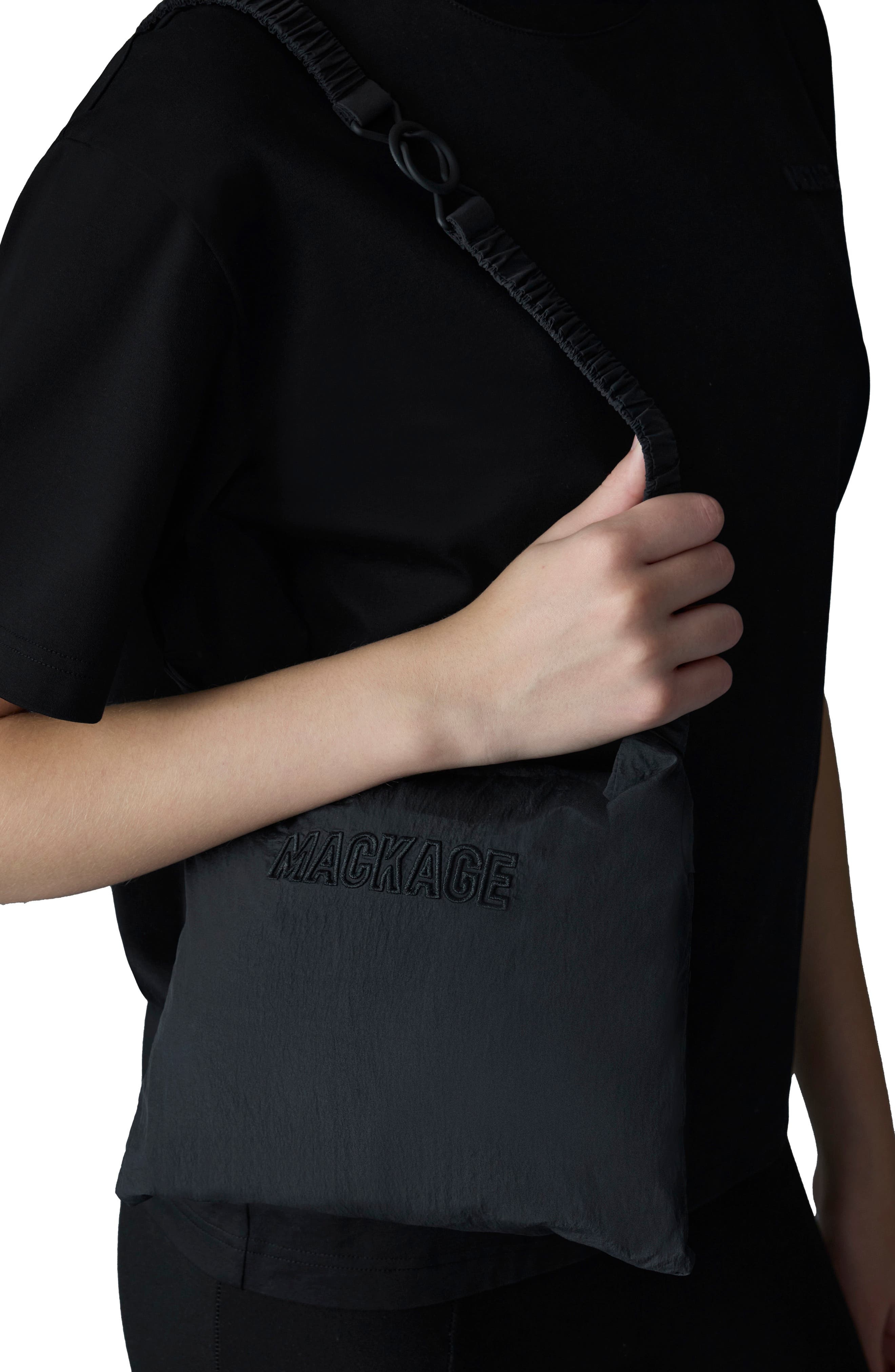 Mackage Alyster Packable Recycled Nylon Raincoat in Black at Nordstrom - 3