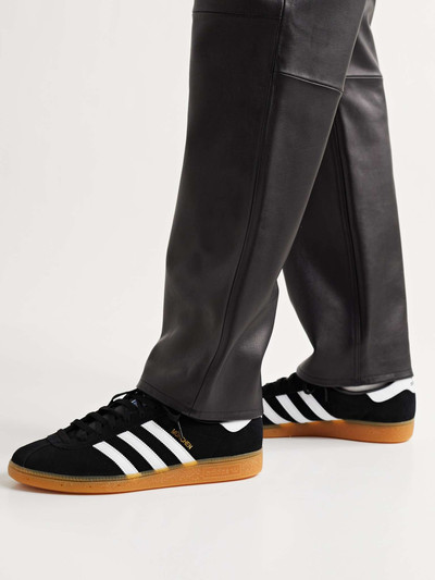 adidas Originals Munchen Leather-Trimmed Suede Sneakers outlook