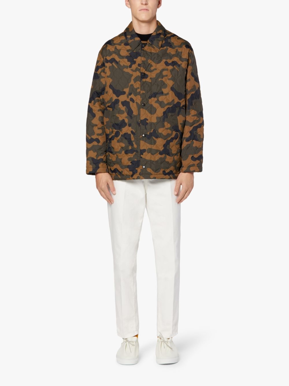 TEEMING CAMO RIPSTOP NYLON QUILTED COACH JACKET | GQM-210 - 2