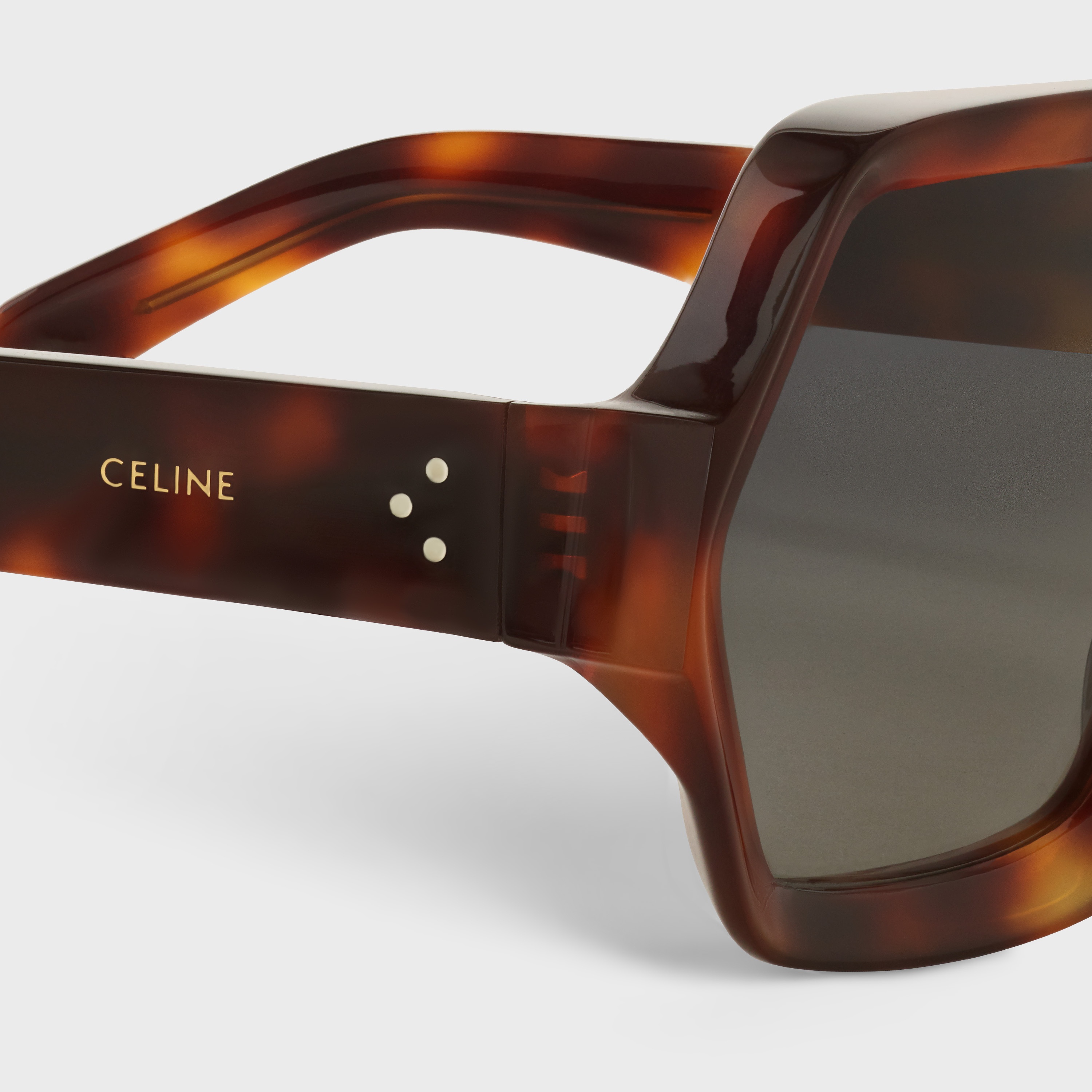 OVERSIZED S131 SUNGLASSES IN ACETATE WITH POLARIZED LENSES - 4