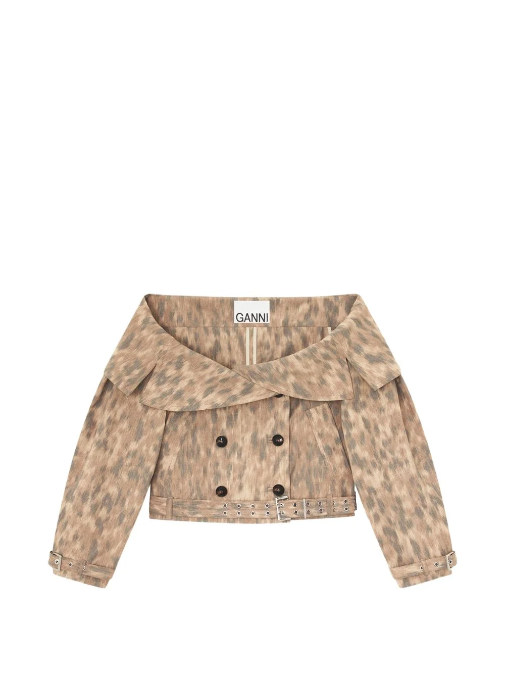off-shoulder jacket - 1