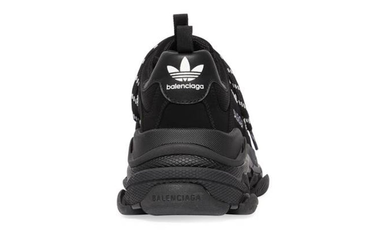 Adidas x Balenciaga Triple S Sneaker 'Black White' 712821W2ZB21090 - 5