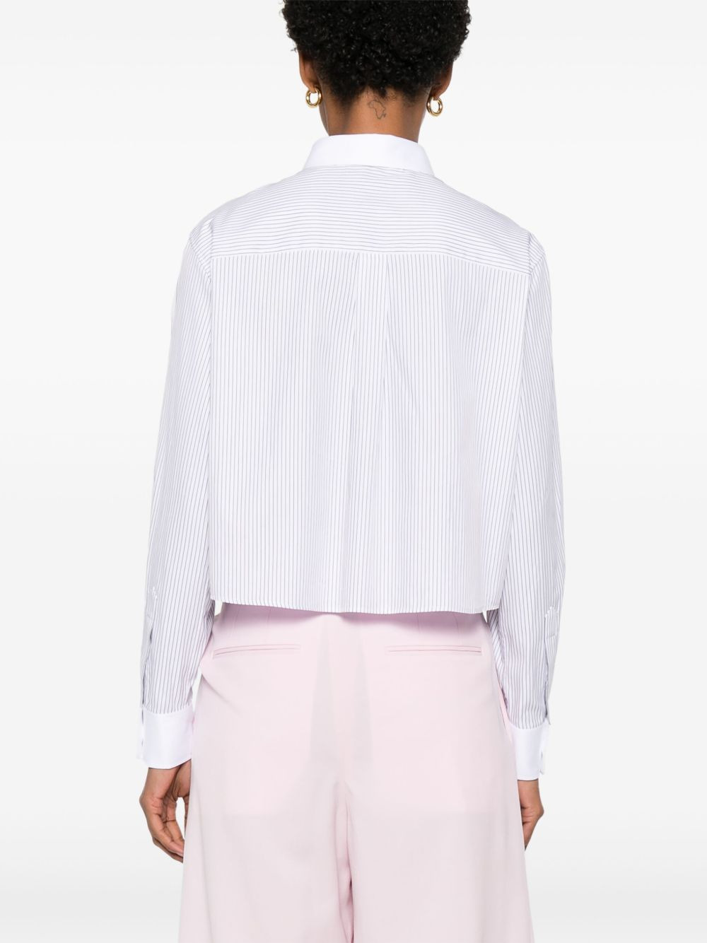 Celine Women Cotton Cropped Shirt - 2