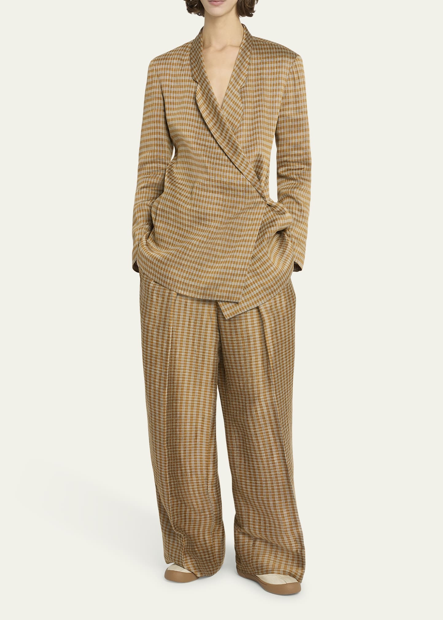 Jeremiah Check Wrap Jacket - 2