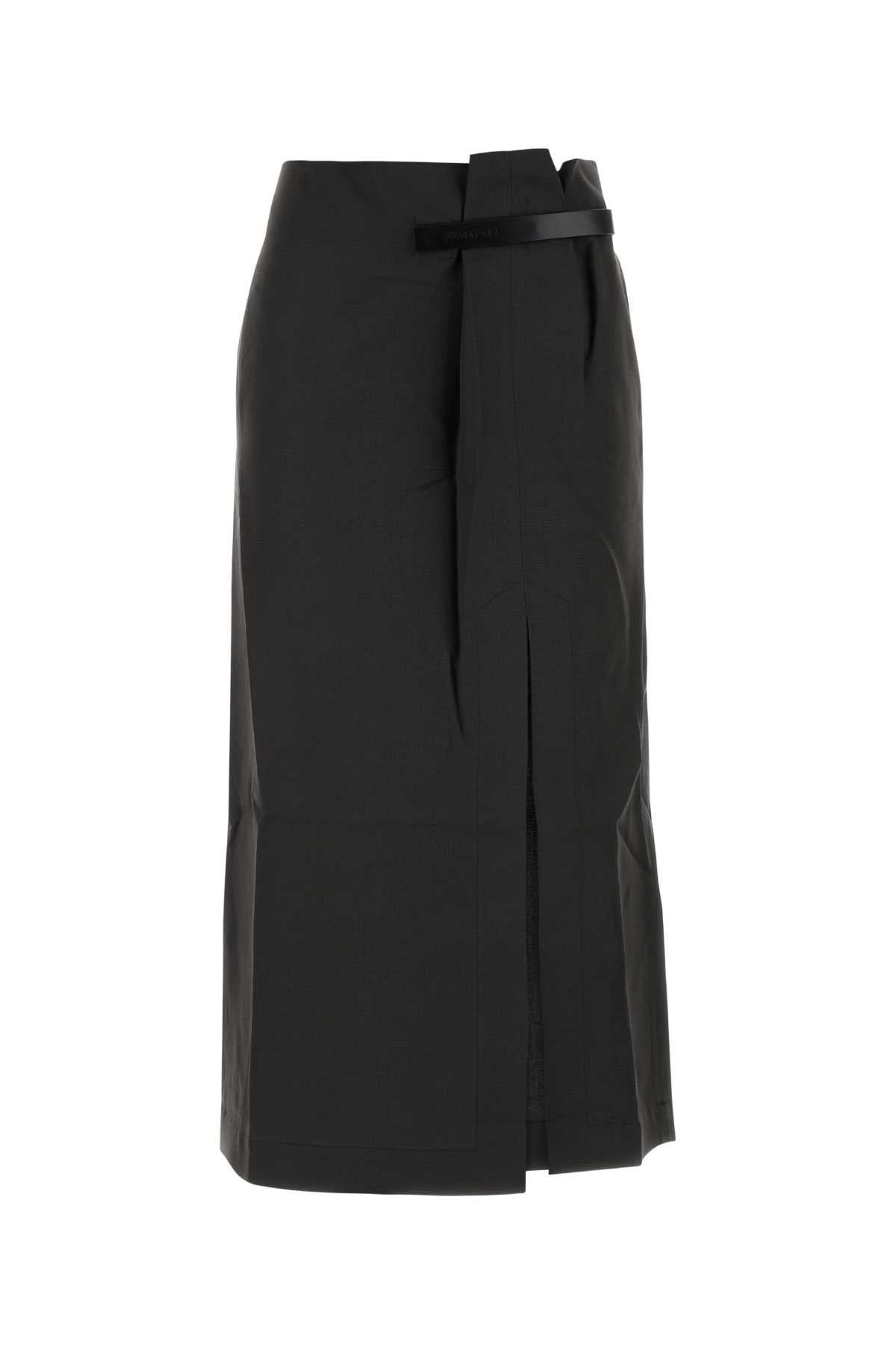 J.W. ANDERSON - Jw Anderson Women Graphite Viscose Blend Skirt - 1
