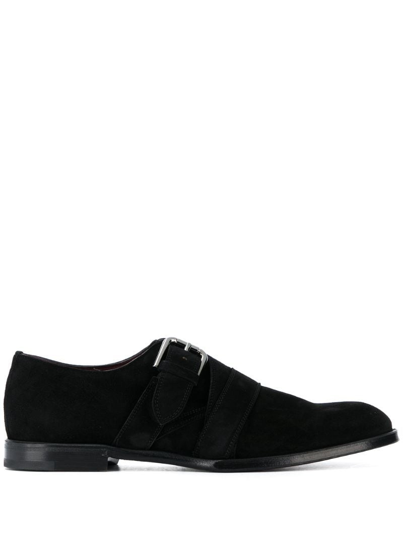 Dolce & Gabbana Velvet calfskin monk strap shoes outlook