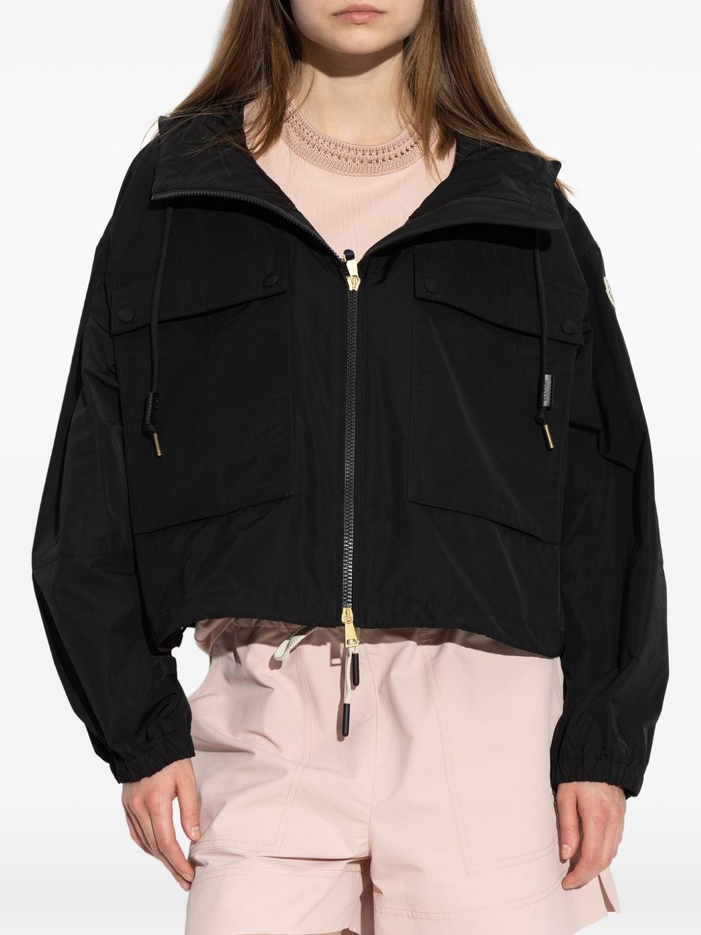 logo-patch jacket - 3
