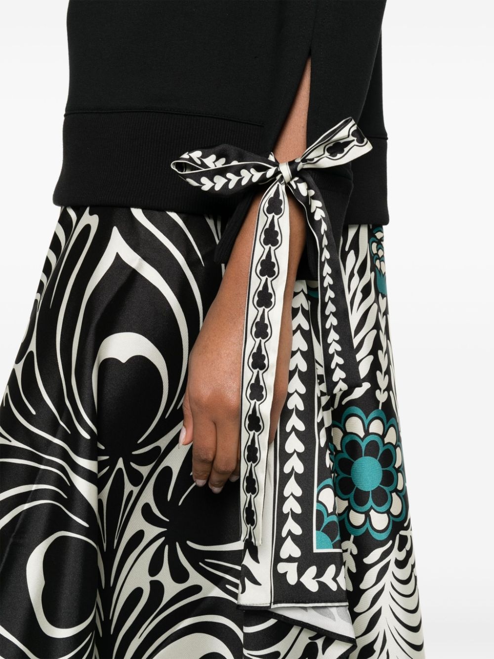 Arcade layered-design midi dress - 5