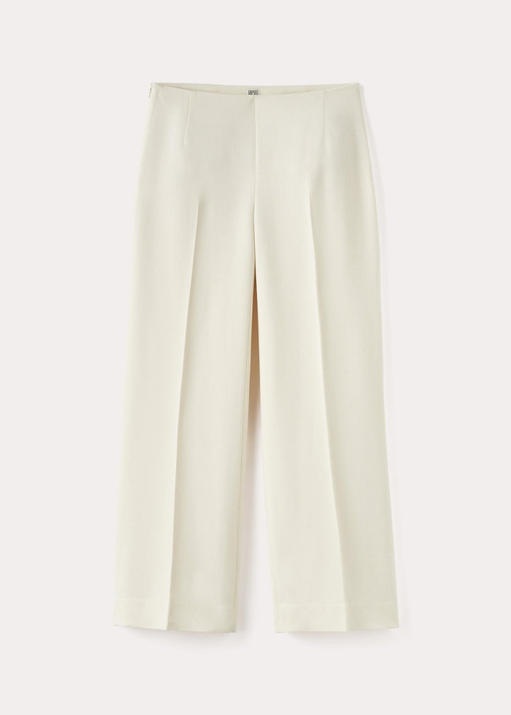 Clean wide trousers macadamia - 1