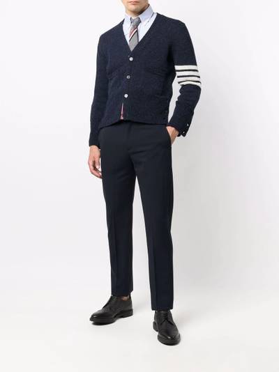 Thom Browne 4-bar knitted cardigan outlook