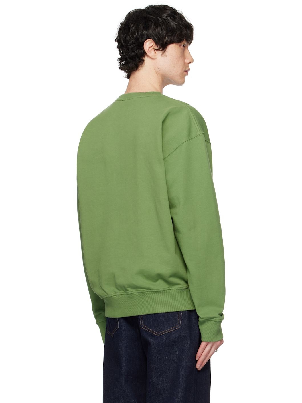 Green Logo Embroidery Sweatshirt - 3