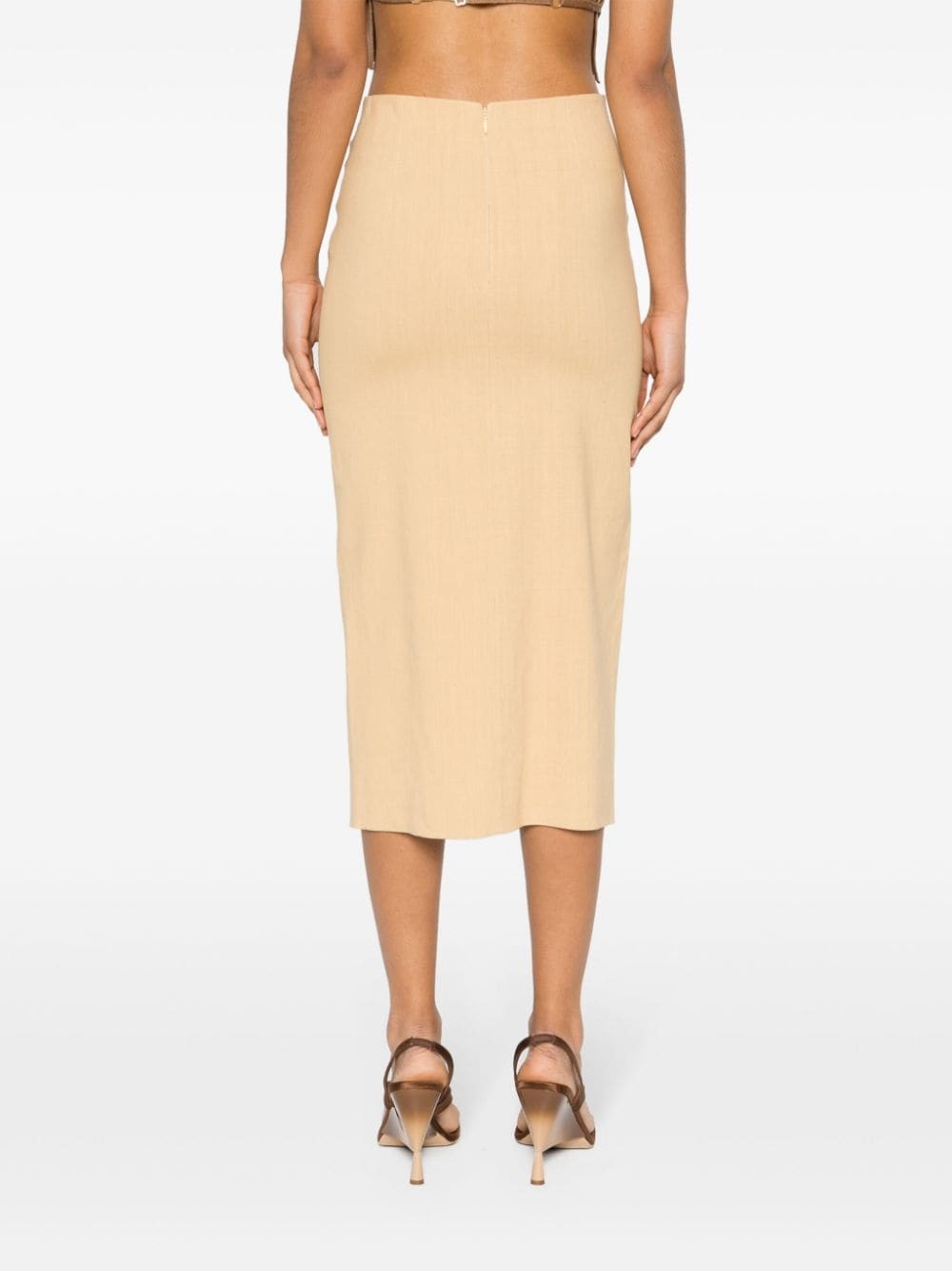 Mills front-slit skirt - 8