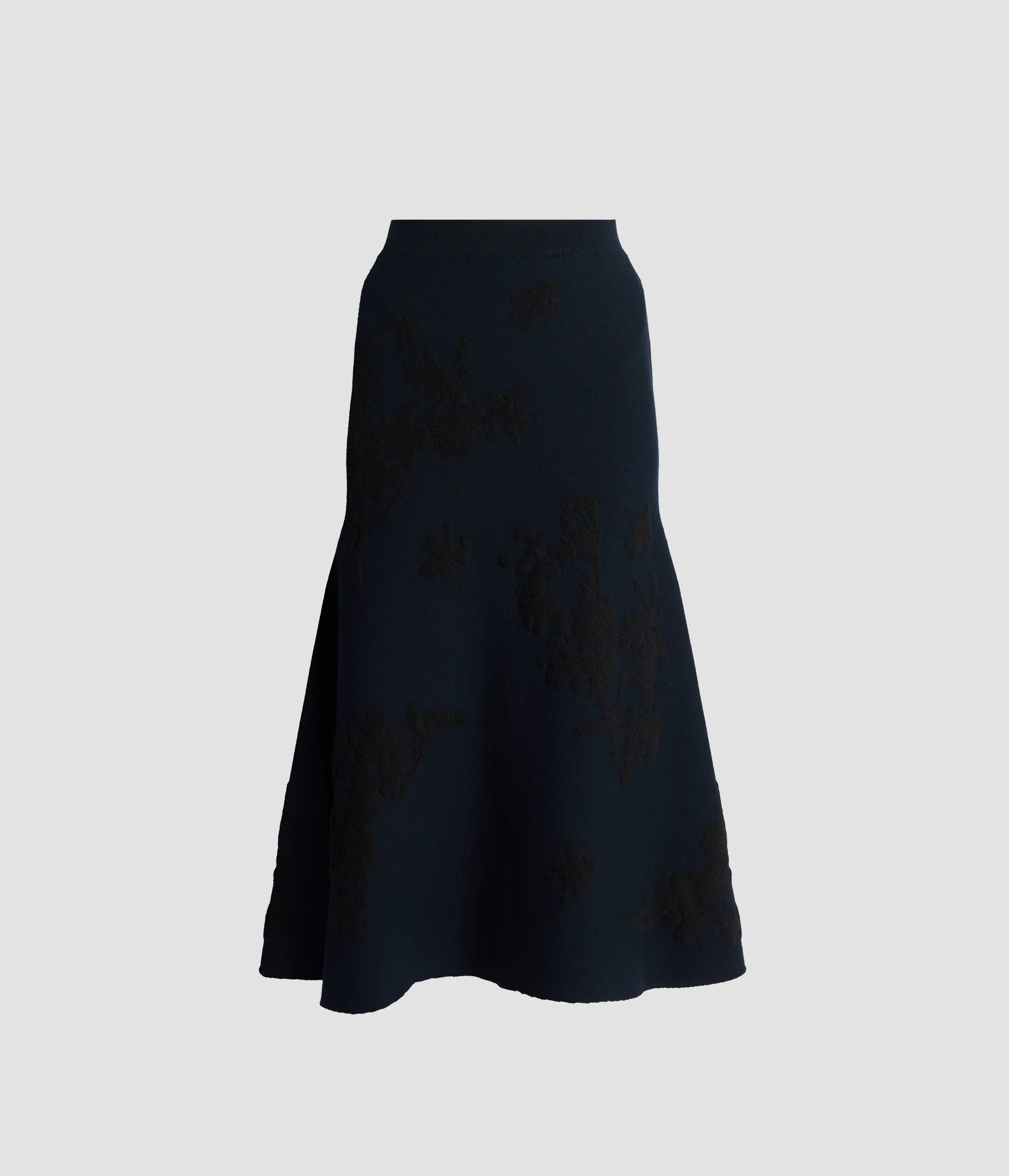 JACQUARD MIDI KNIT SKIRT - 1