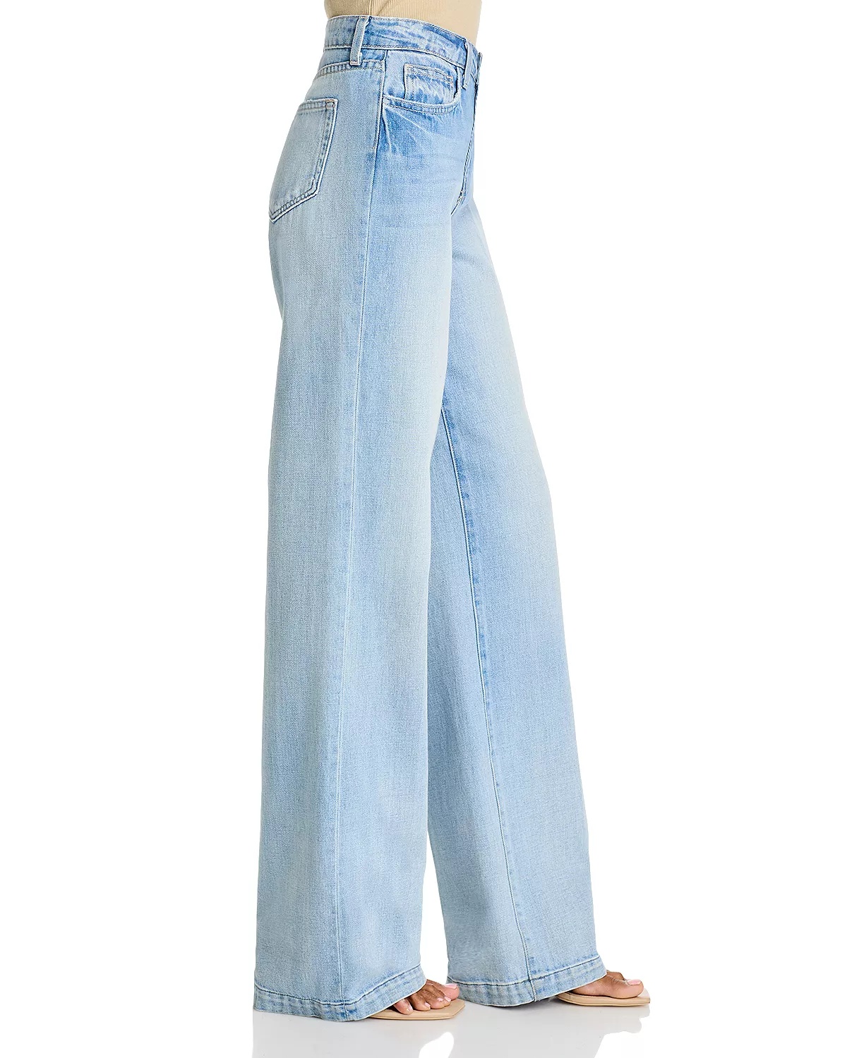 Clayton High Rise Wide Leg Jeans in Conway - 4