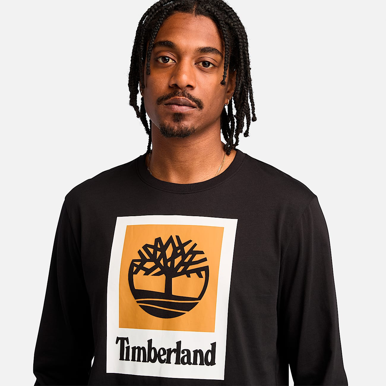 Men's Stack Logo Colored Long Sleeve Tee - 4