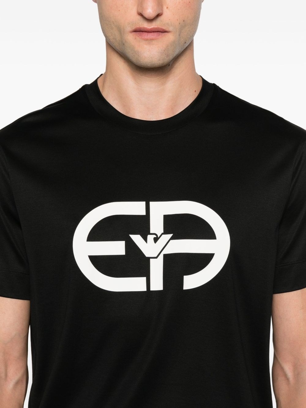 Logo cotton blend t-shirt - 4