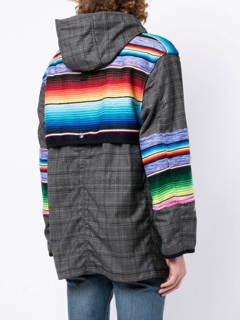 striped check jacket - 8