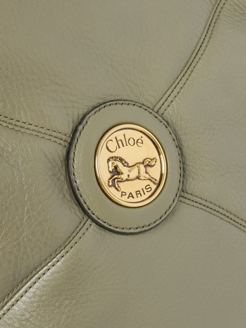 CHLOÉ BALLOON EAST-WEST TOTE BAG IN GRAINED LEATHER 4