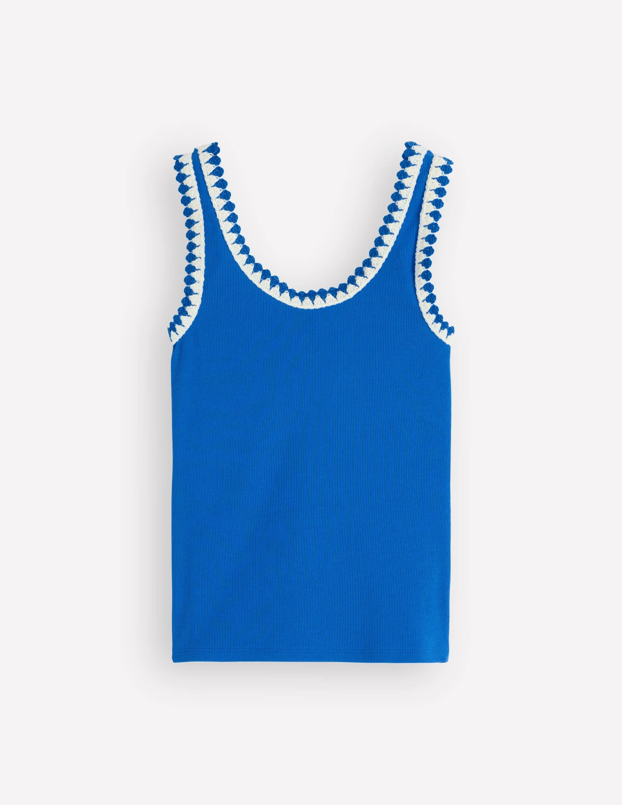Maddie Trim Detail Vest-Kingfisher Blue - 1