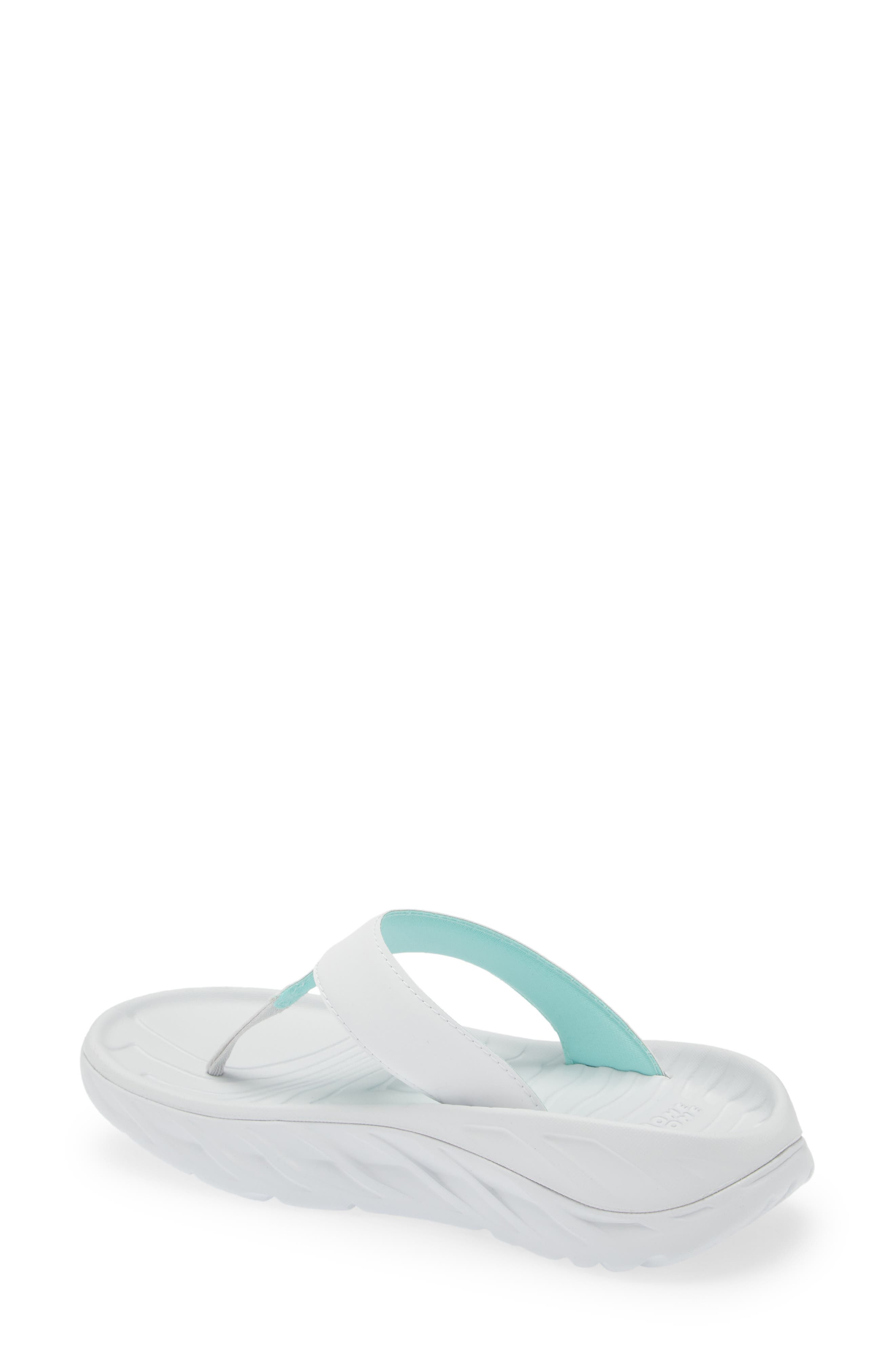 HOKA Gender Inclusive Ora Recovery Flip Flop in Cosmic Grey /Seafoam at Nordstrom - 2