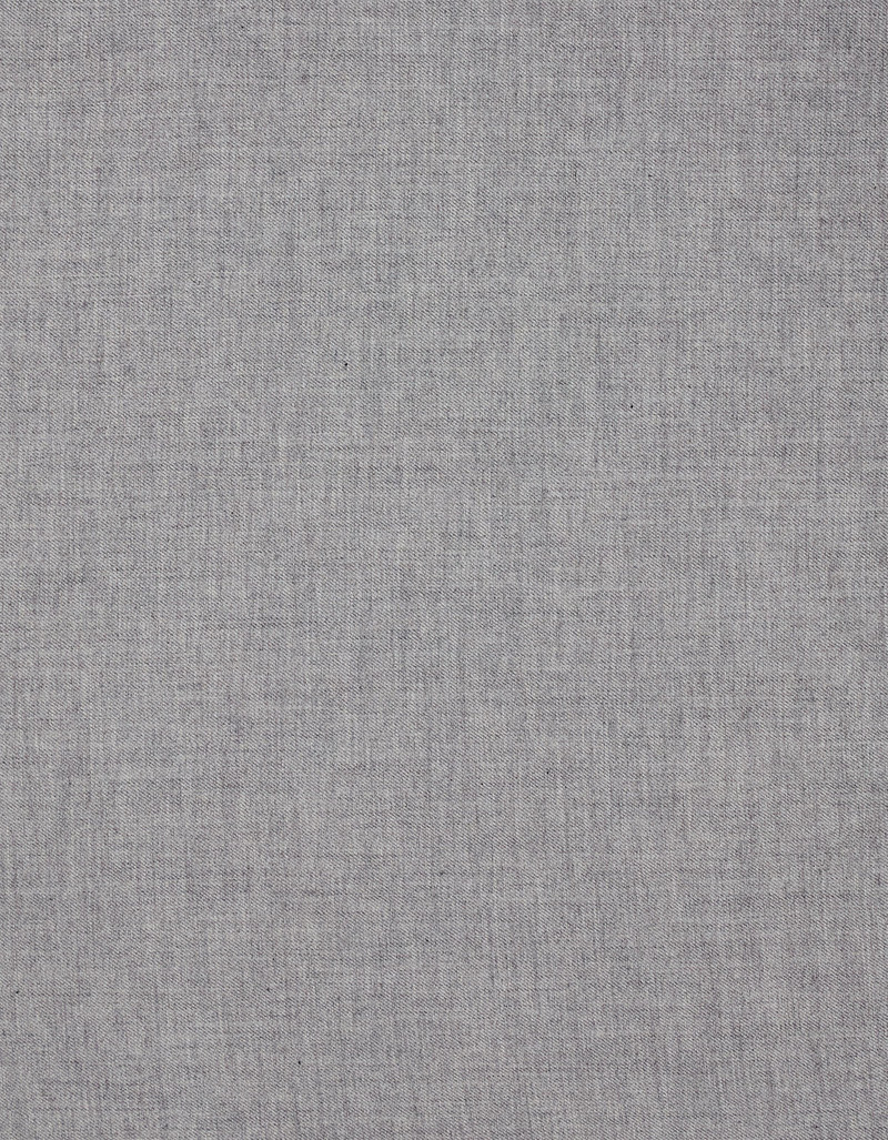 LIGHT GRAY MELANGE RELAXED FIT COTTON AND CASHMERE BLEND CASUAL SHIRT 4