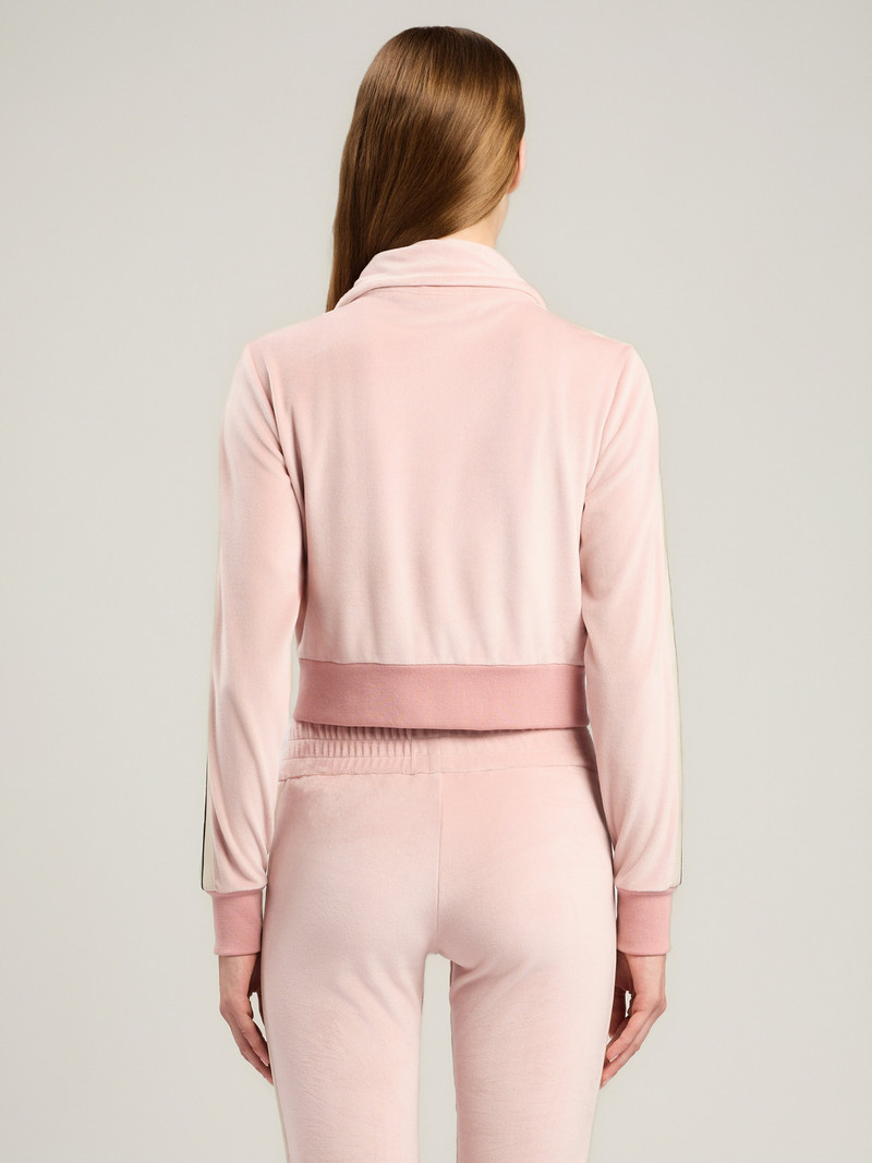Logo Chenille Crop Track Jacket 5