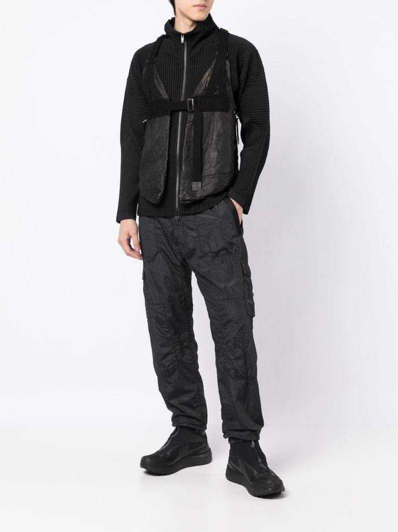 Boris Bidjan Saberi adjustable-buckle detail vest outlook