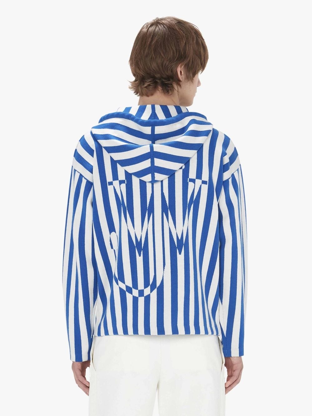 STRIPED ZIP FRONT ANCHOR HOODIE - 3