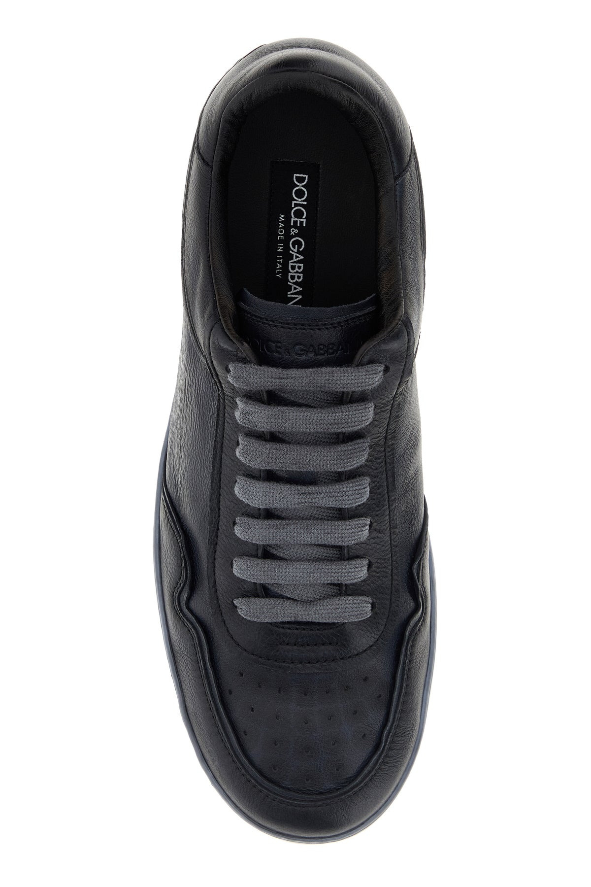 Black leather sneakers - 4