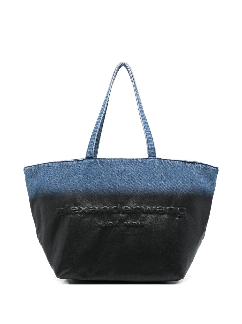 large Punch embossed tote bag - 1