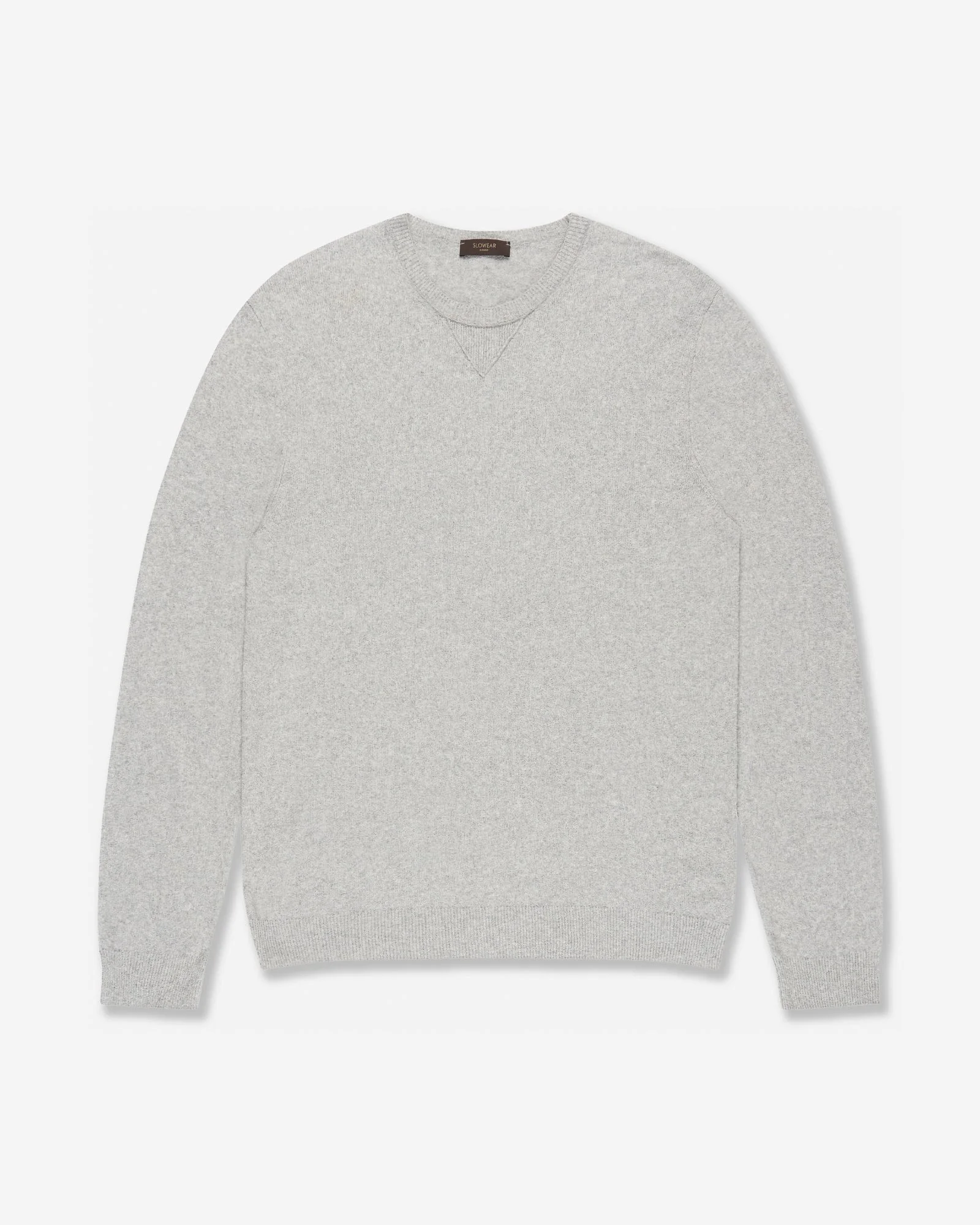 Slim fit cotton bouclé crew-neck jumper - 1