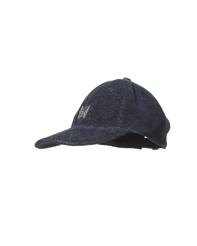 NEEDLES Baseball Cap - Cotton Washi Chenille Indigo outlook