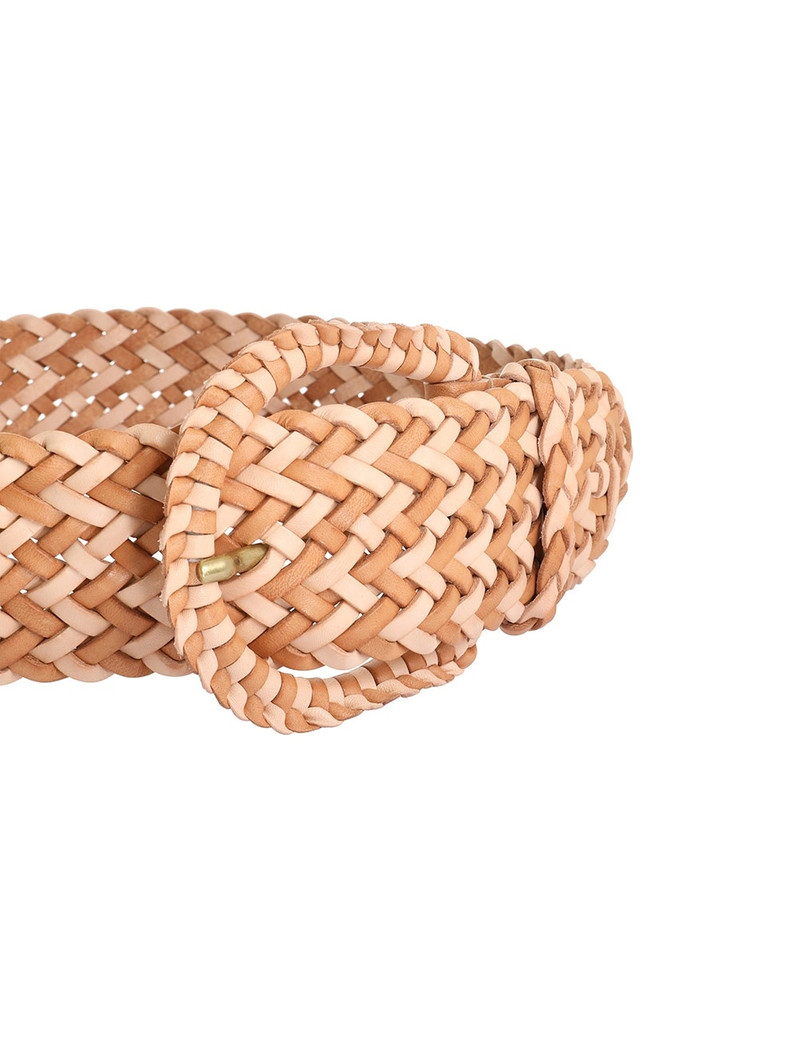 BRAIDED LEATHER WAIST BELT 3