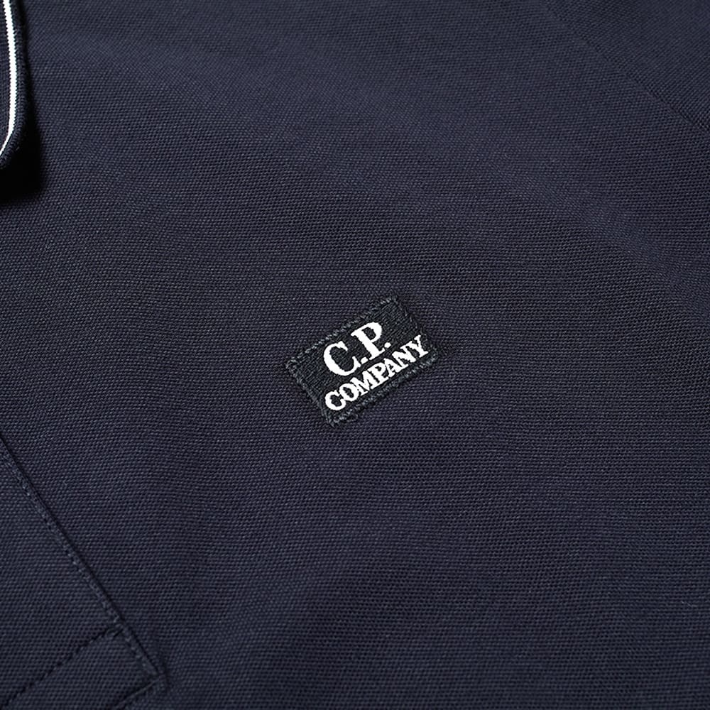 C.P. Company Long Sleeve Patch Logo Polo - 2