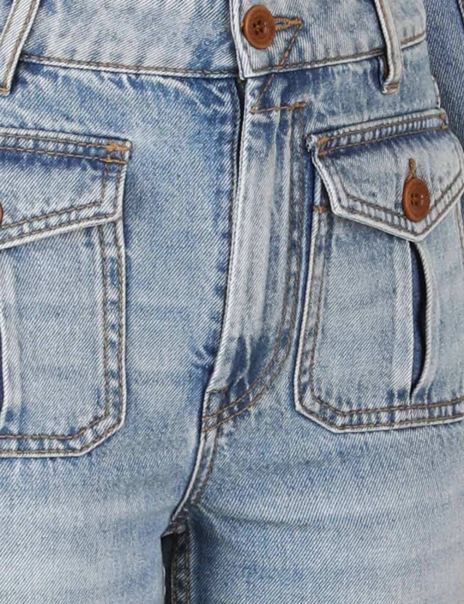 【Zimmermann】Raie cropped flared jeans ZIMMERMANN Raie Cropped Flared Jeans in Blue | endource