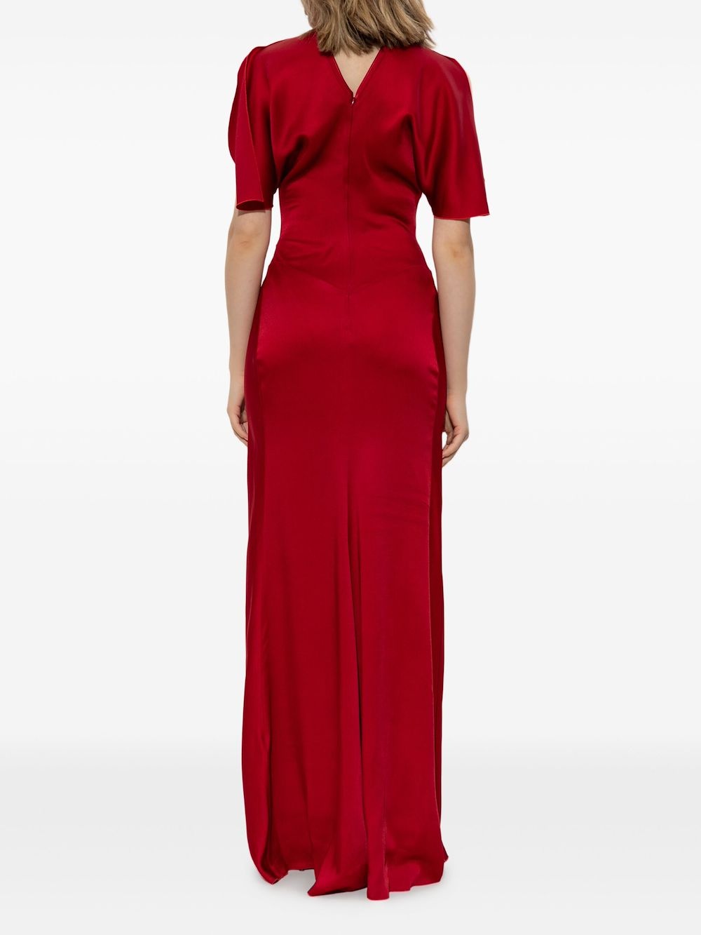 draped-detail maxi dress - 4