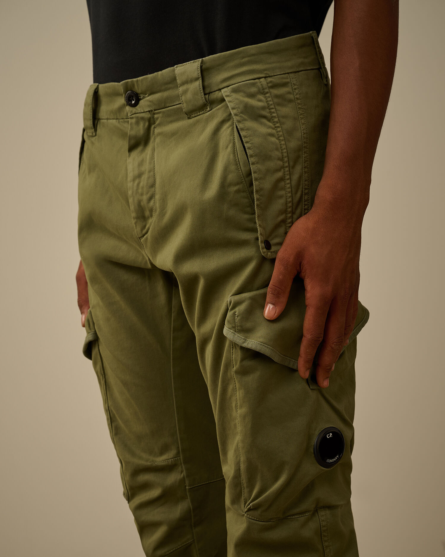 Stretch Sateen Ergonomic Lens Cargo Pants - 5