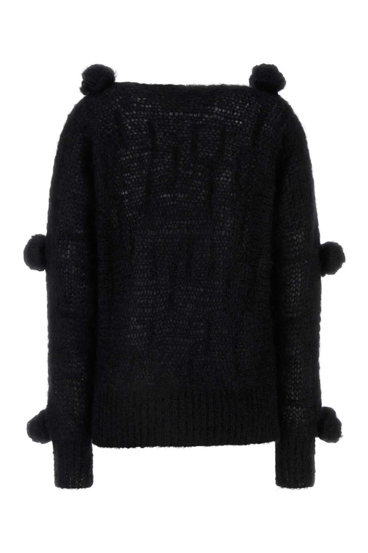 Blumarine Women Black Mohair Blend Sweater - 2