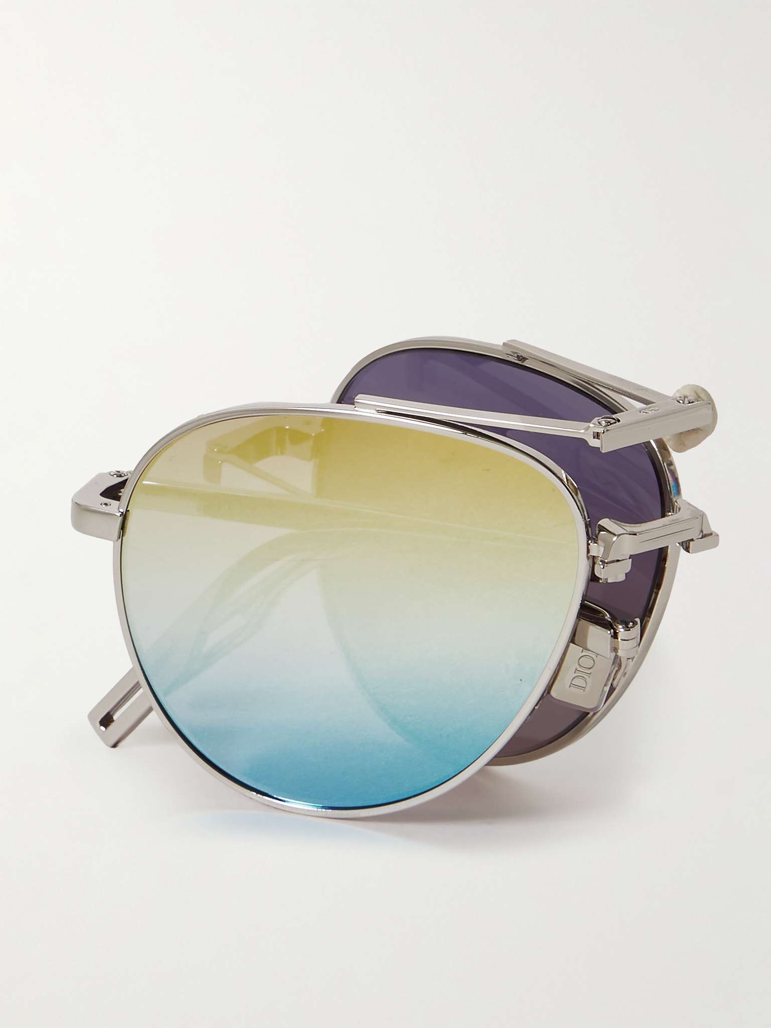 Dior90 A1U Aviator-Style Silver-Tone Sunglasses - 3