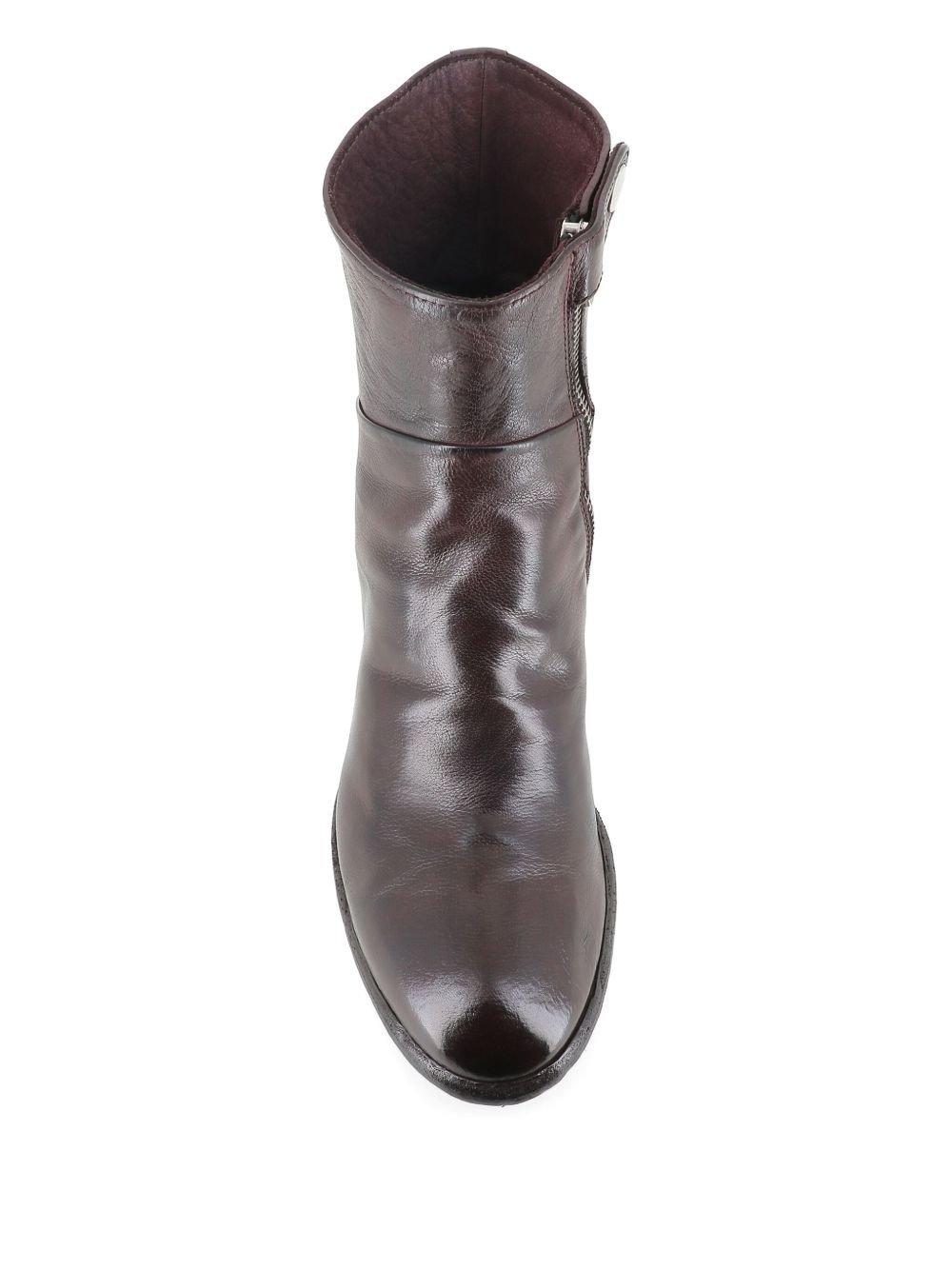 zipped block-heel boots - 3