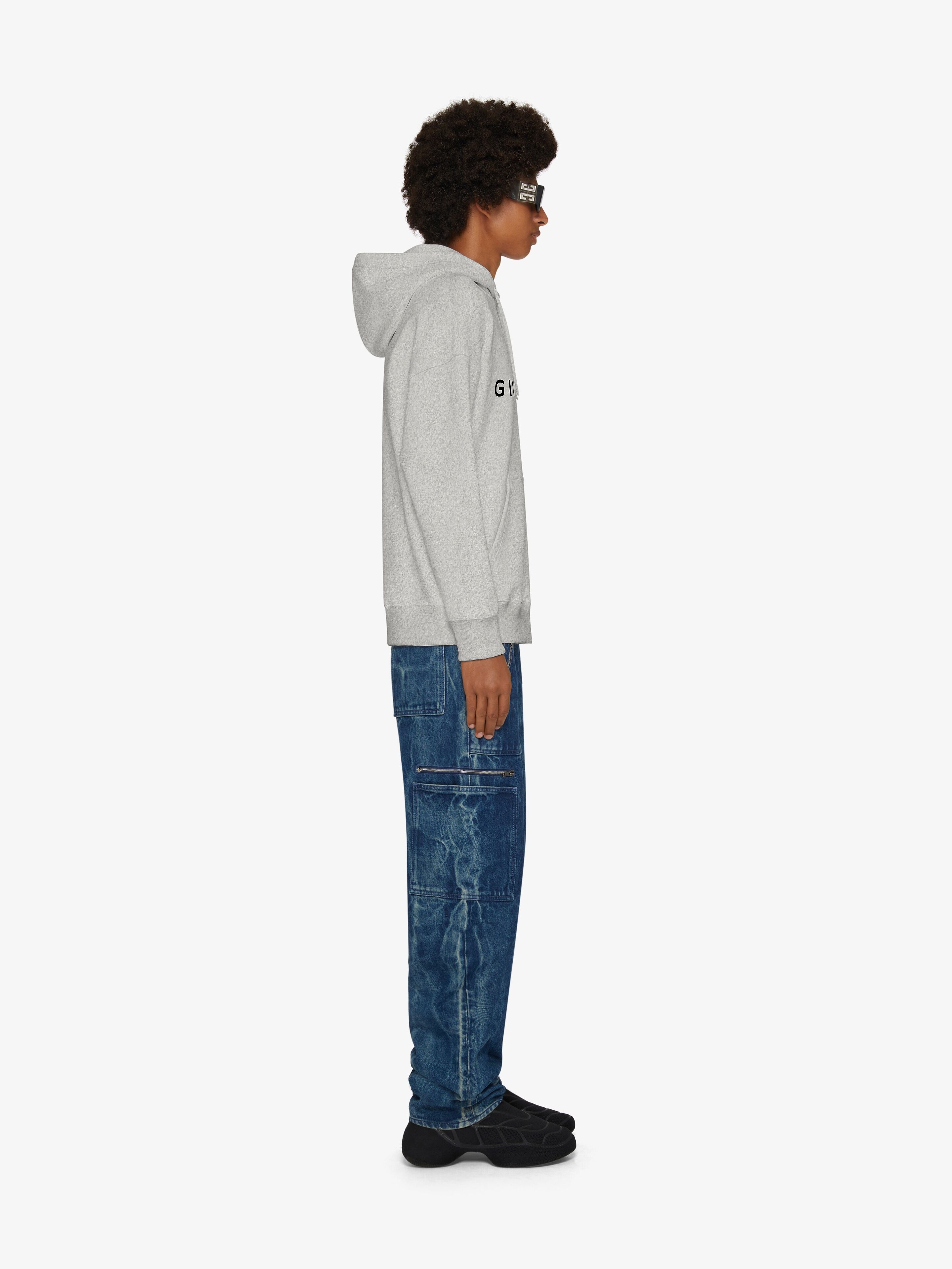 GIVENCHY ARCHETYPE SLIM FIT HOODIE IN FLEECE - 3