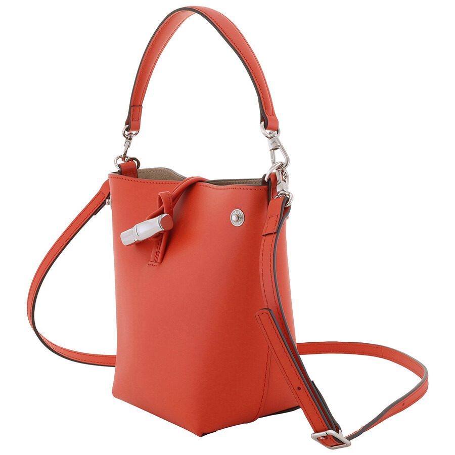 Longchamp Le Roseau XS Leather Bucket Bag - Paprika - 3