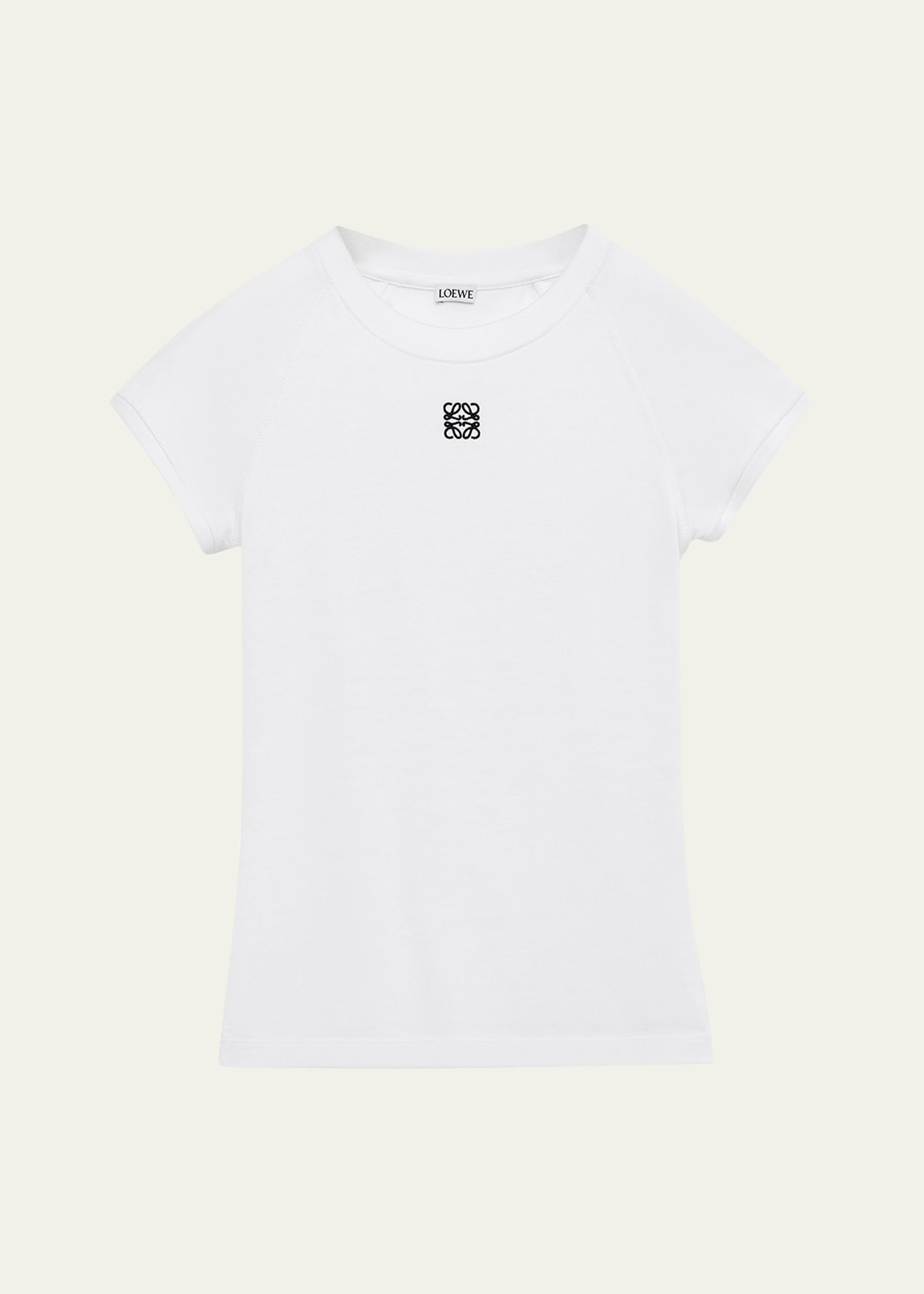 Ribbed Anagram Short-Sleeve Tee - 1