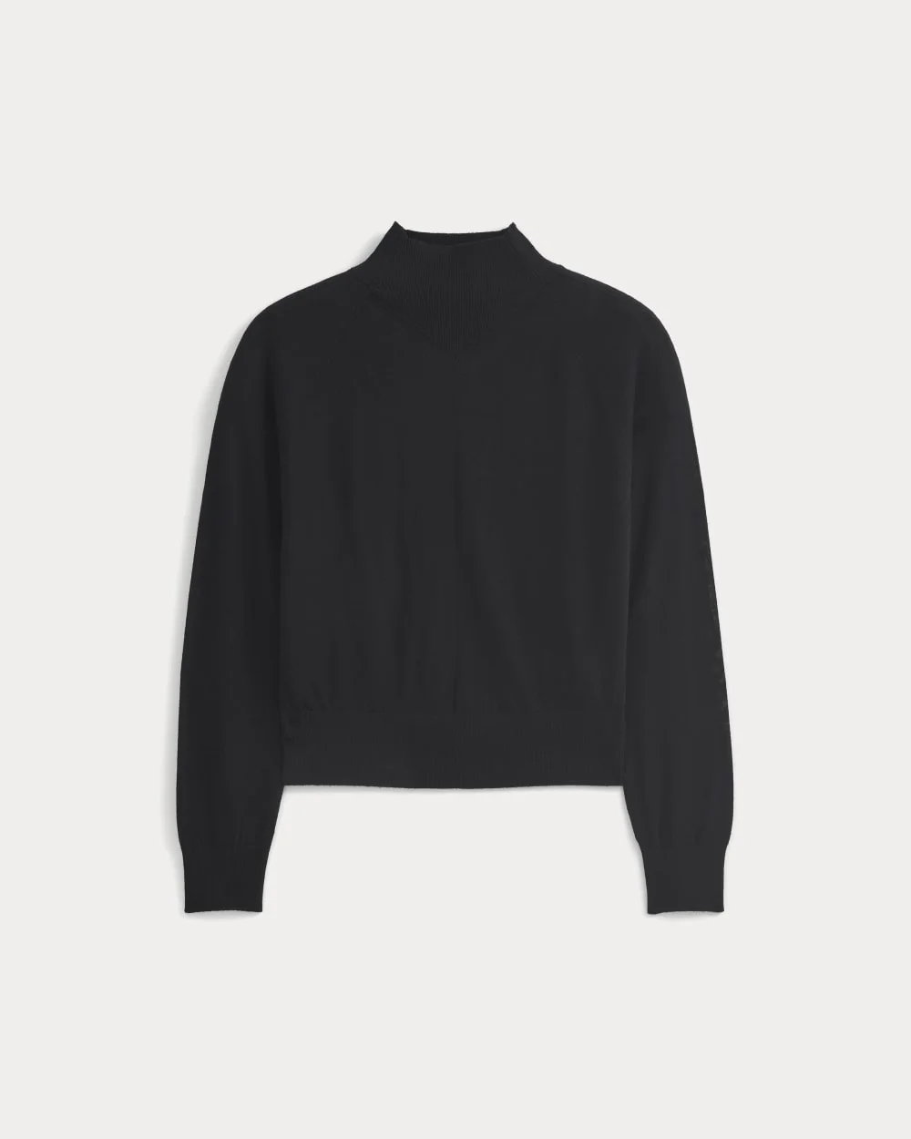 MOCKNECK SWEATER IN ULTRAFINE MERINO - 1