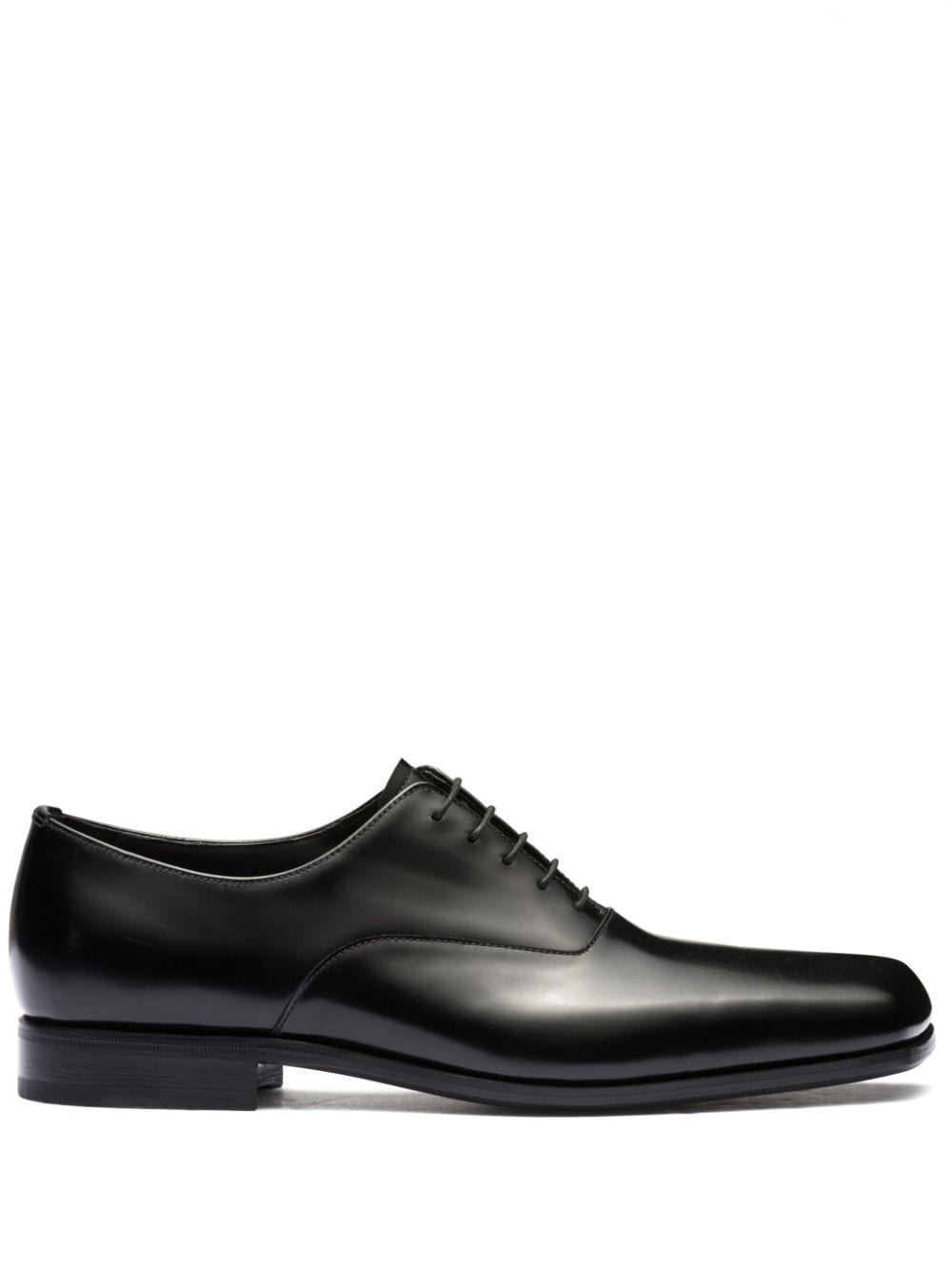 square-toe brushed leather shoes - 1