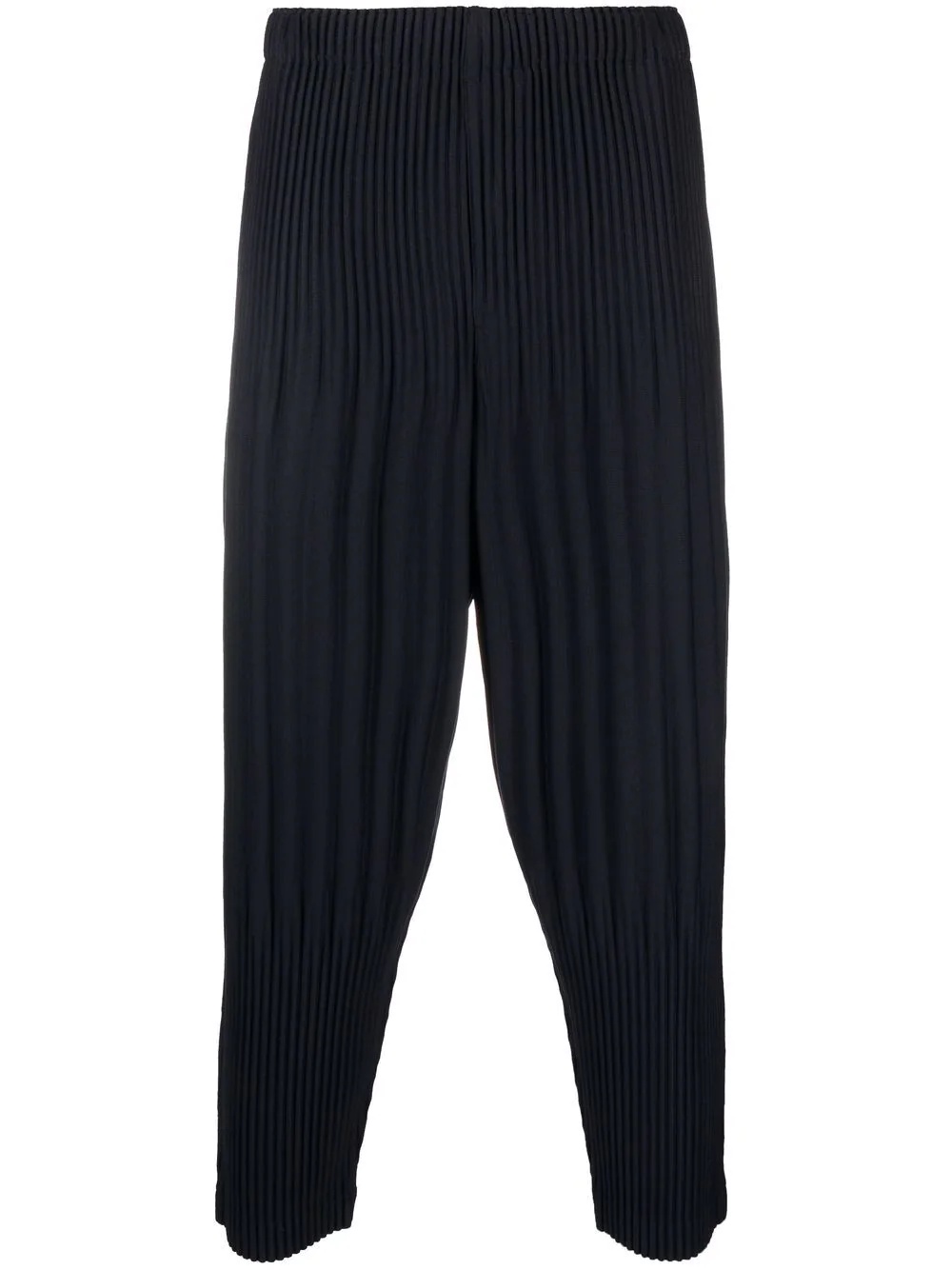 pleated drop-crotch trousers - 1