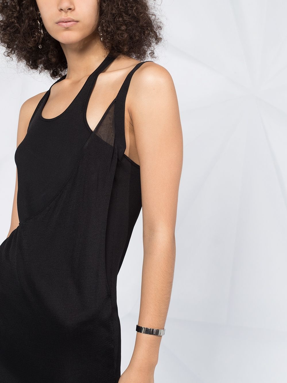 asymmetric mini tank dress - 5