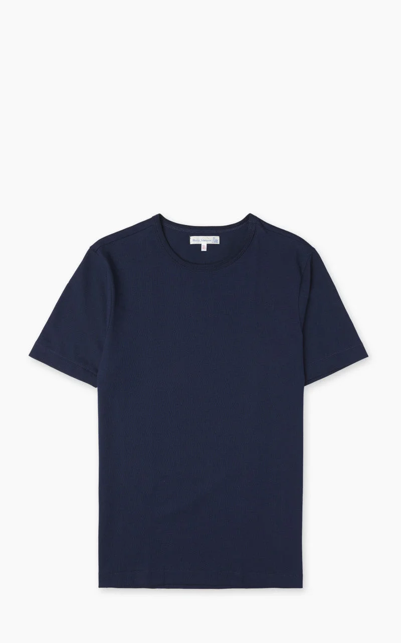 MERZ B. SCHWANEN 2M15 STURDY JERSEY T-SHIRT INK BLUE - 1